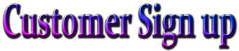 Customer Signup